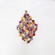 Symphony - Malvina Rhombus M-Violet Organza - 1